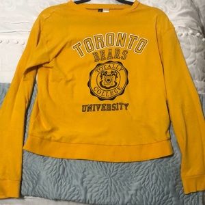 Mustard yellow long sleeve shirt